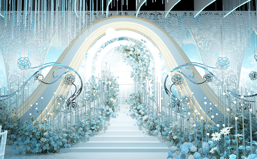 萝北釡香烙馍村水晶厅效果展示